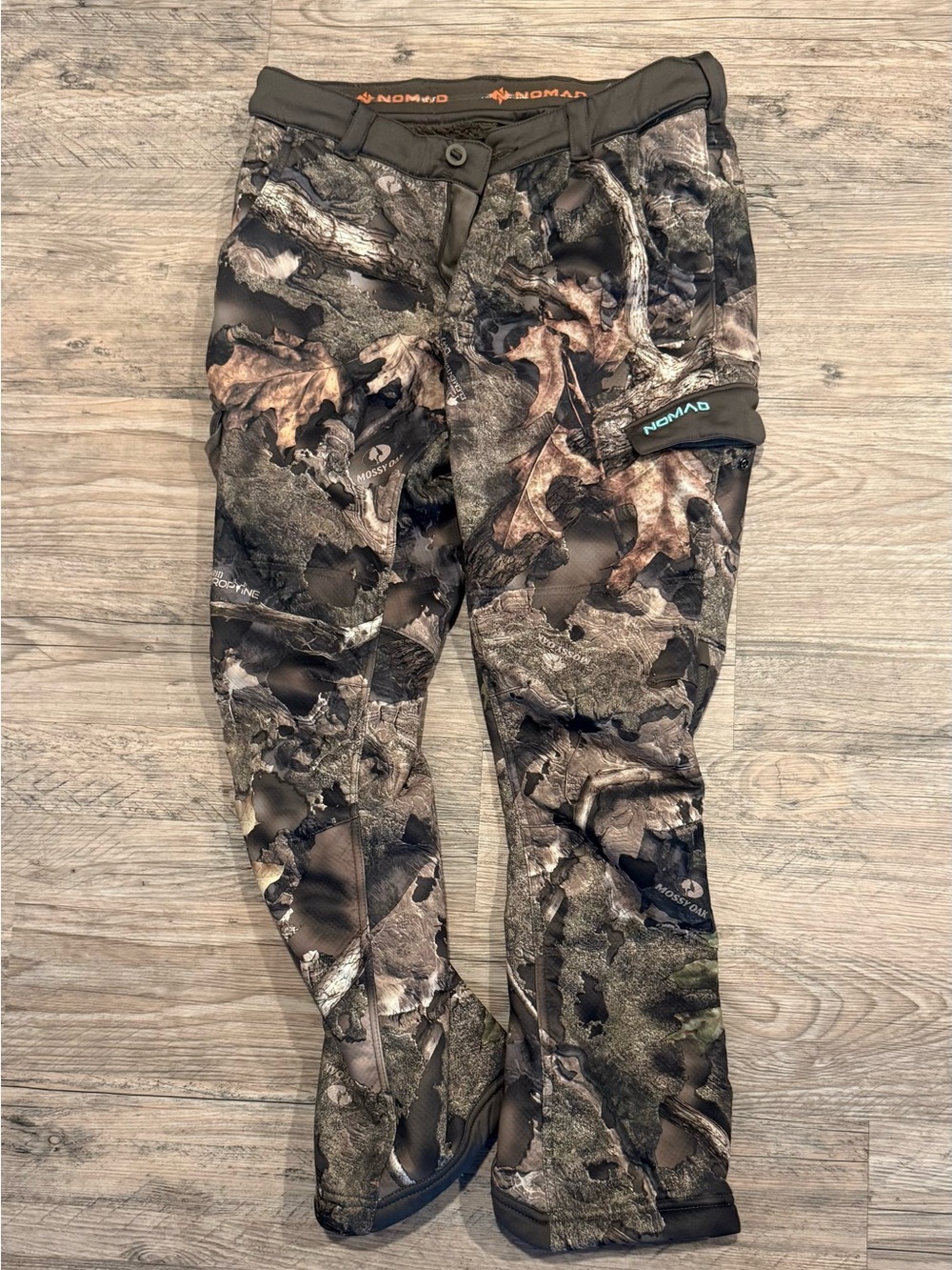 Nomad women’s Cargo Hunting Pants — Brown & Green Camo